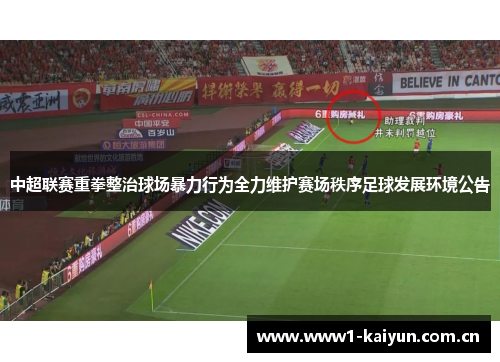 中超联赛重拳整治球场暴力行为全力维护赛场秩序足球发展环境公告